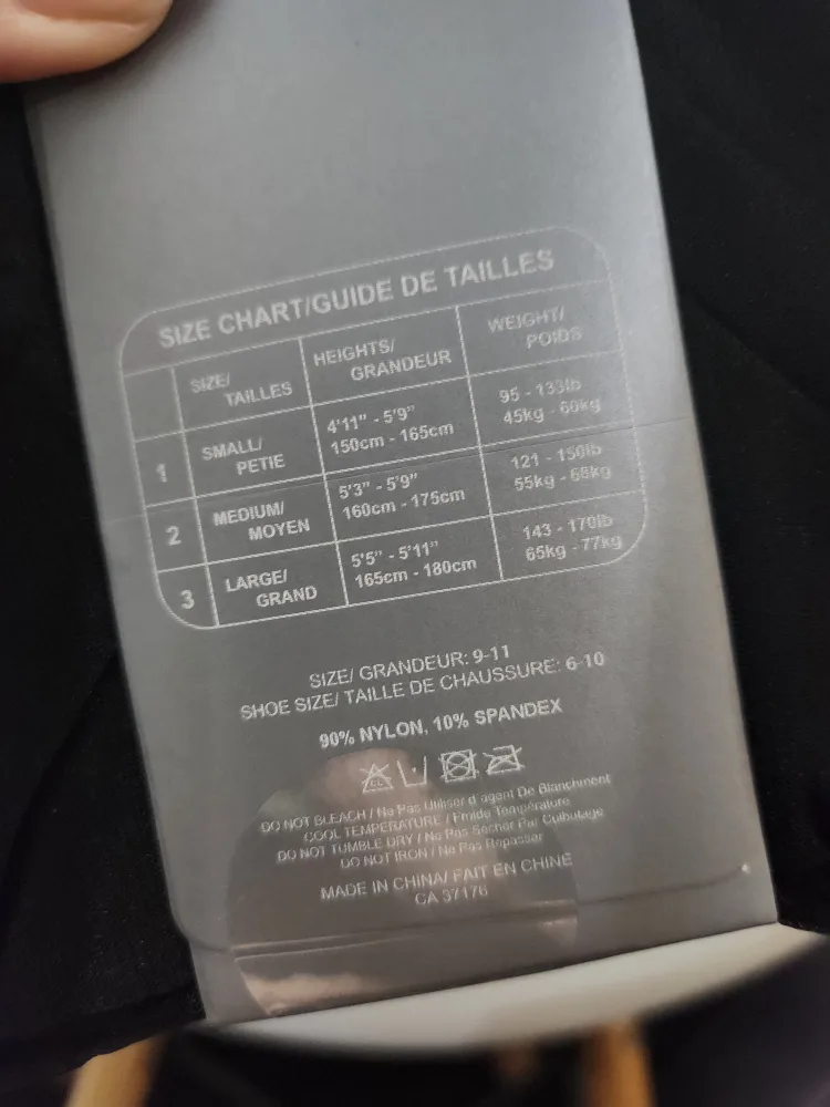 Point Zero Tights Black Size Small image indicator(3)