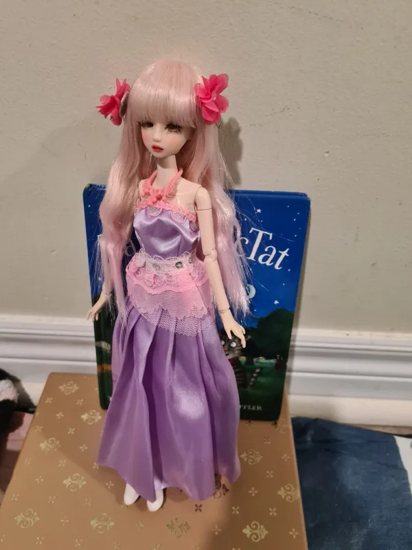 BUBBLEGUM PRINCESS BJD DOLL 1/6 - PINK HAIR AND GOLDEN EYES image indicator(9)