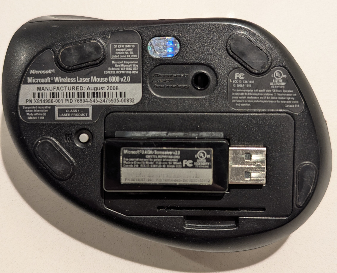 Microsoft Wireless Laser Mouse 6000 v2.0 - photo 2