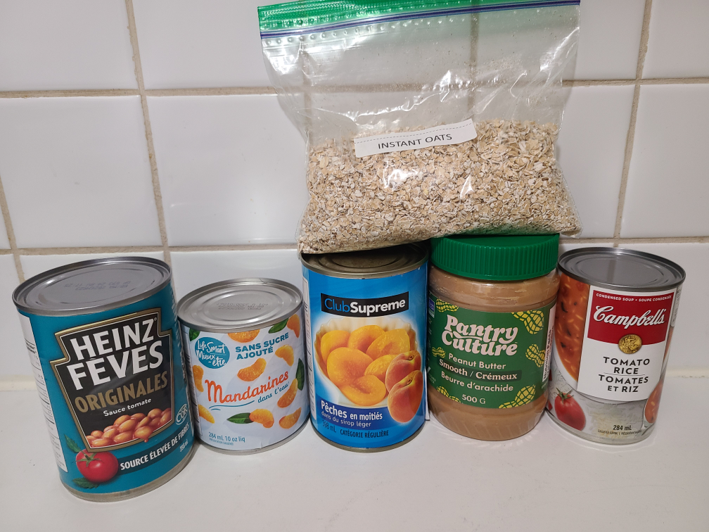 Canned and sealed food