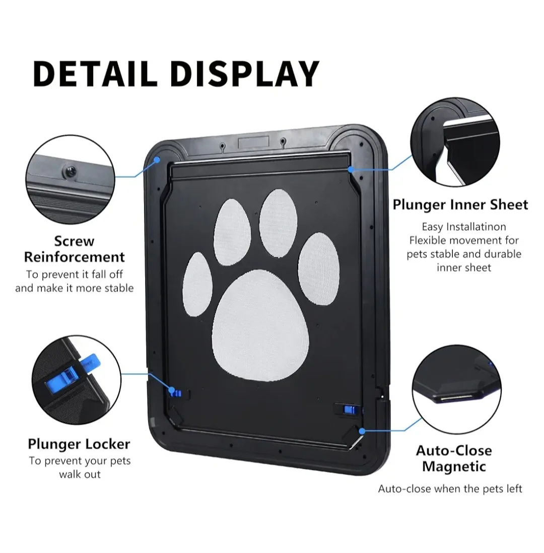 iPetba Magnetic Lockable Screen Cat Door, Small image indicator(5)