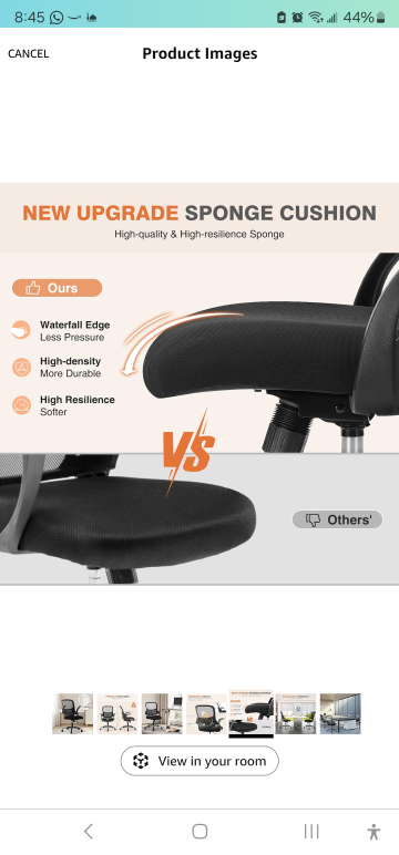 Ergonomic Office Chair with Mesh Back and Storage Basket - photo 2