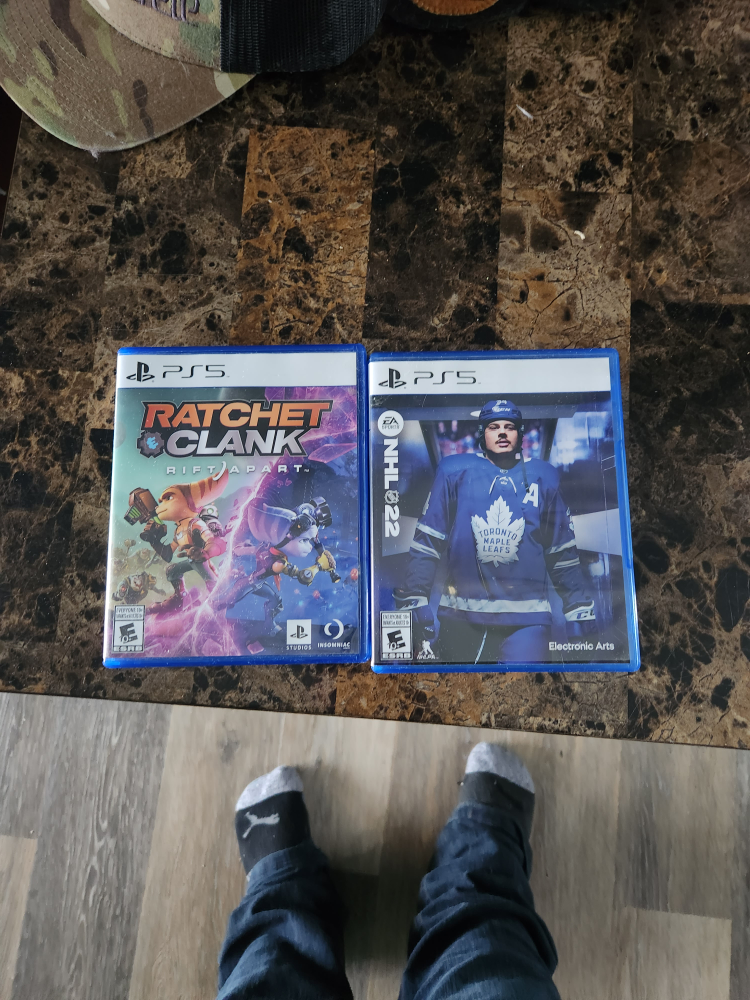 PS5 Console Bundle - Ratchet & Clank, NHL 22, Two Controllers