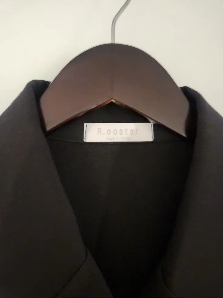 black suitdress / playsuit, Belted jacket image indicator(2)