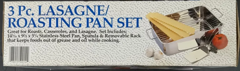 Progressive 3 Pc. Stainless Deep Lasagna Pan (Brand New) image indicator(2)