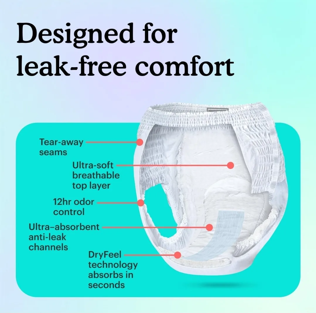 Because Overnight Pull-Ups - XXL Incontinence Briefs 40 Pack image indicator(7)