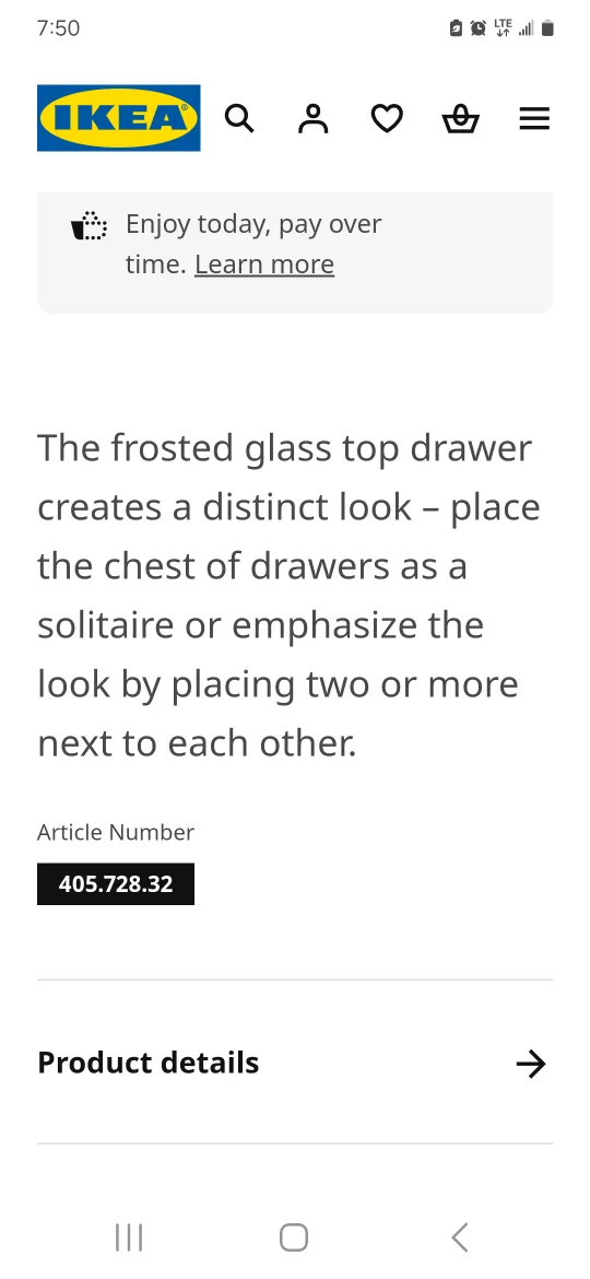 White IKEA MALM three-drawer dresser image indicator(5)