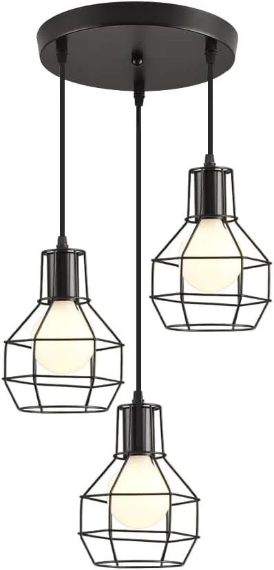 3-Light Industrial Pendant Lighting image indicator(3)