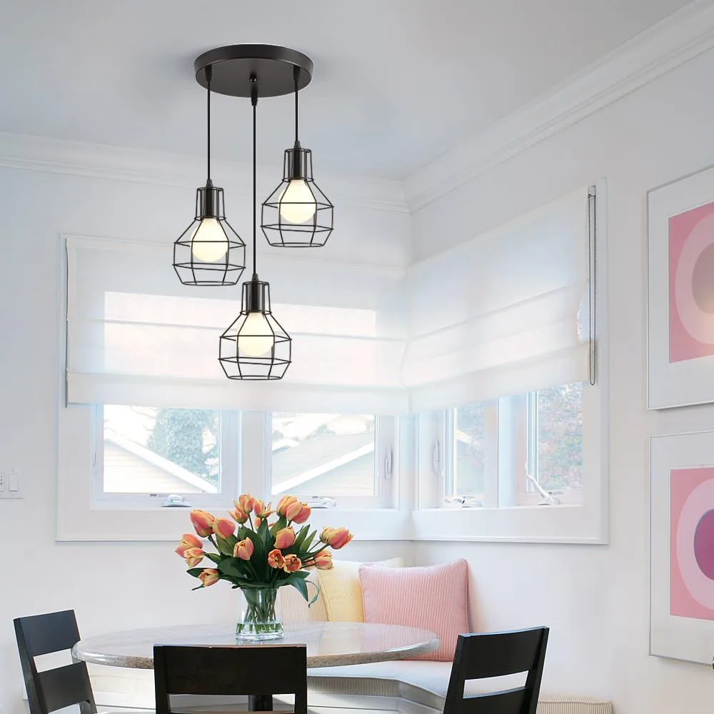 3-Light Industrial Pendant Lighting image indicator(4)