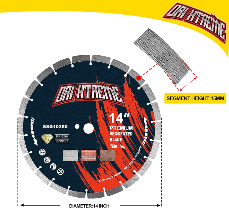 New-14 Inch Dry/Wet Cutting Diamond Blade - photo 3