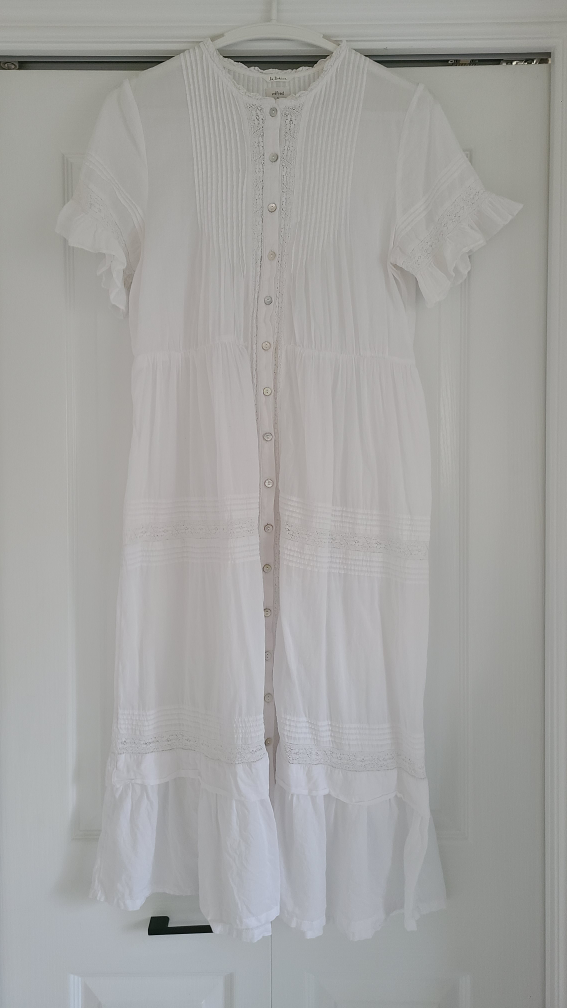 Aritzia Wilfred Free La Bohème White Eyelet lace Dress