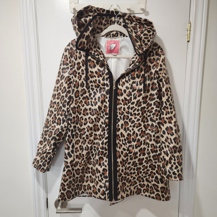 Kate Spade Leopard Print Raincoat