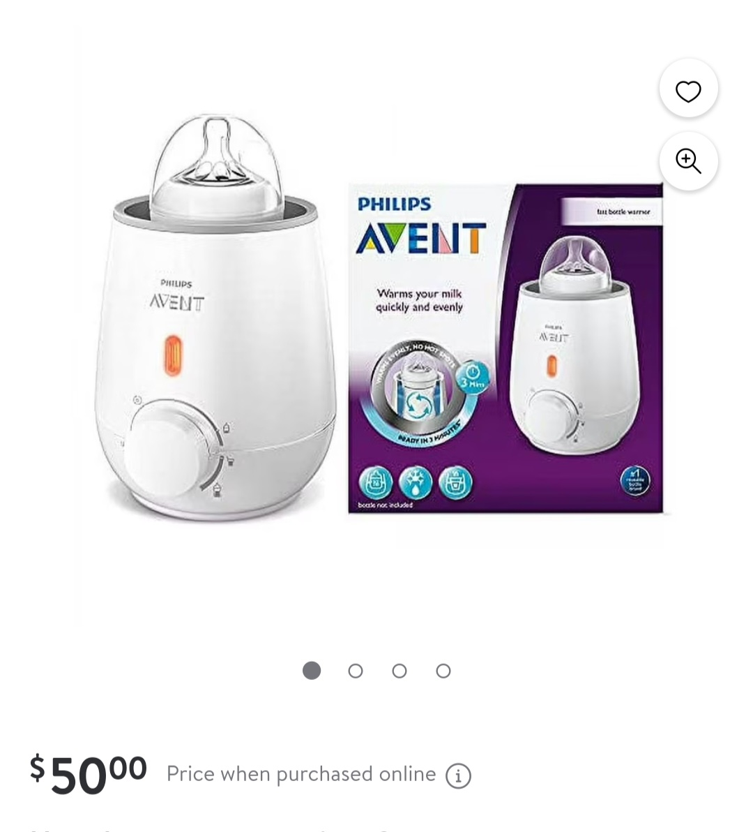 Philips Avent Baby Bottle Warmer - Brand New in Box