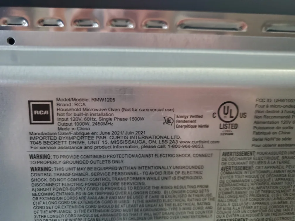 RCA RMW1205 1.2 Cu. Ft SS Microwave w convection/air fryer combo image indicator(4)