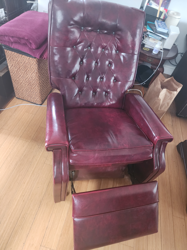 Vintage leather Recliner Chair - photo 5