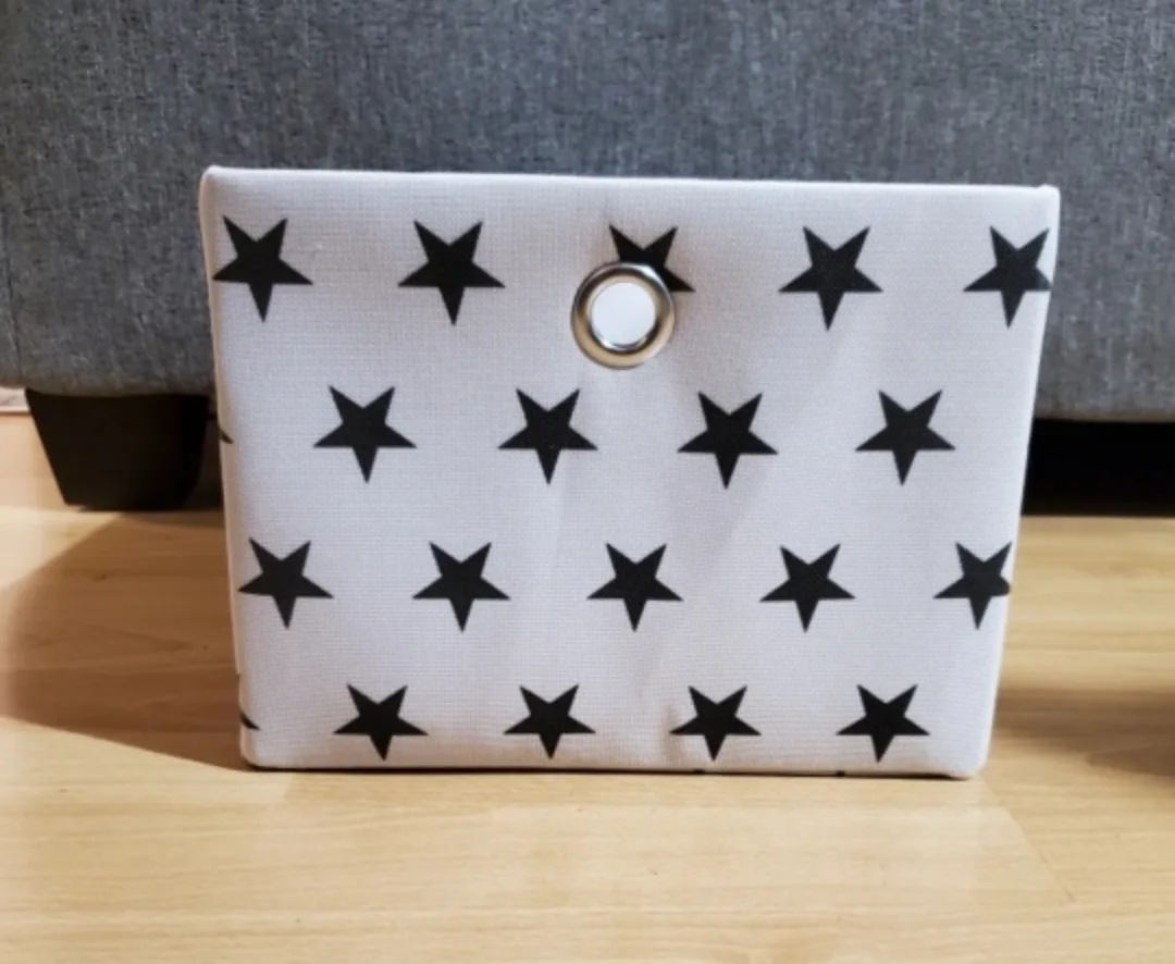 Fabric Storage Bin with Star Pattern image indicator(2)