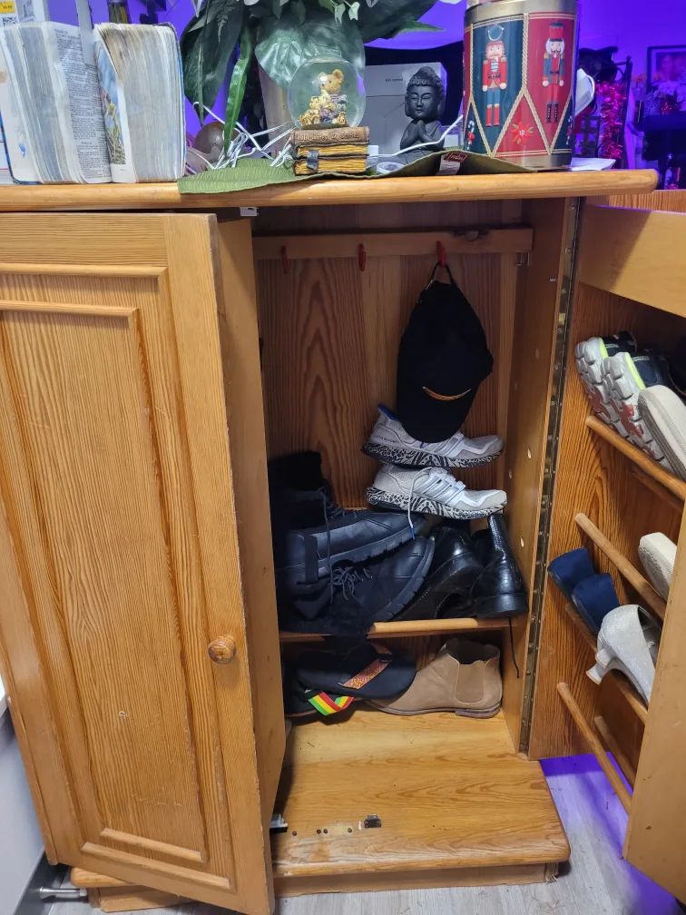 Wooden Shoe Cabinet with Two Doors image indicator(2)