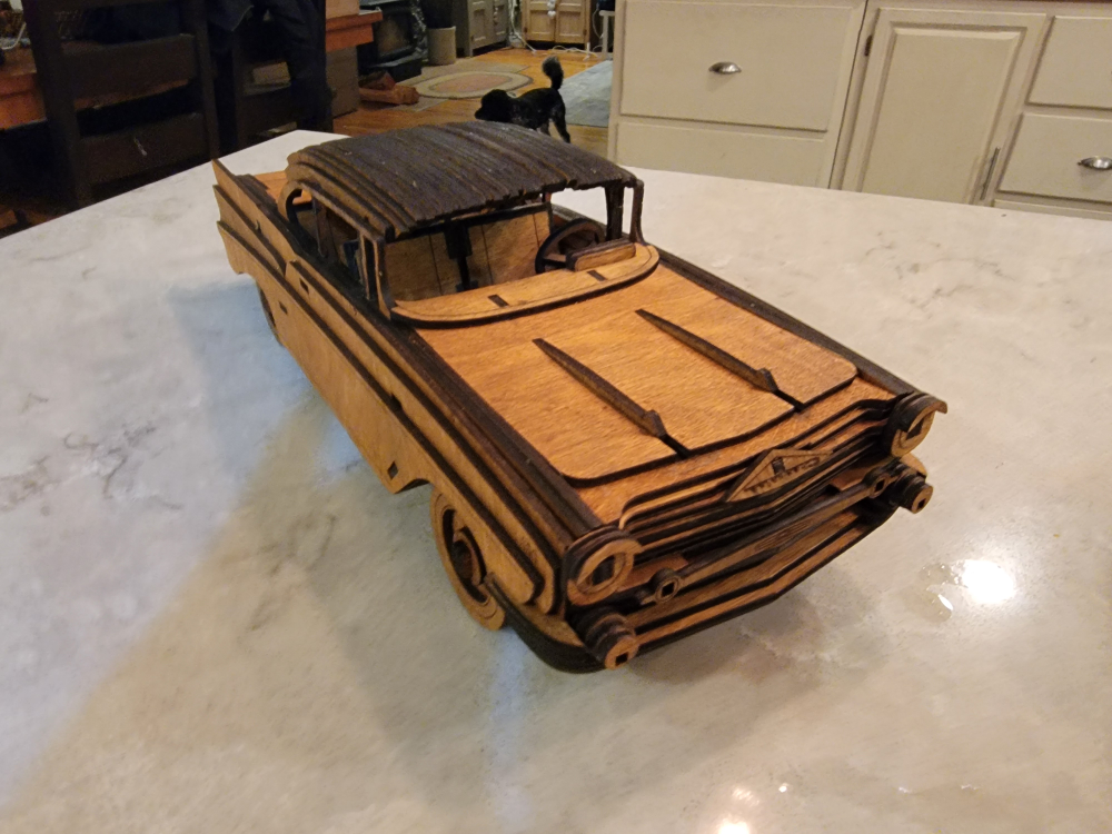 Chevrolet 1957 Classic Wooden Model Car Kit