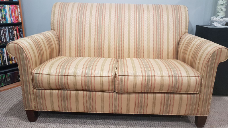 Striped Loveseat