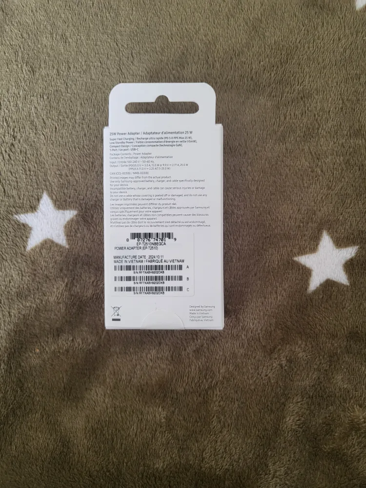 Samsung 25W Fast Power Adapter image indicator(2)