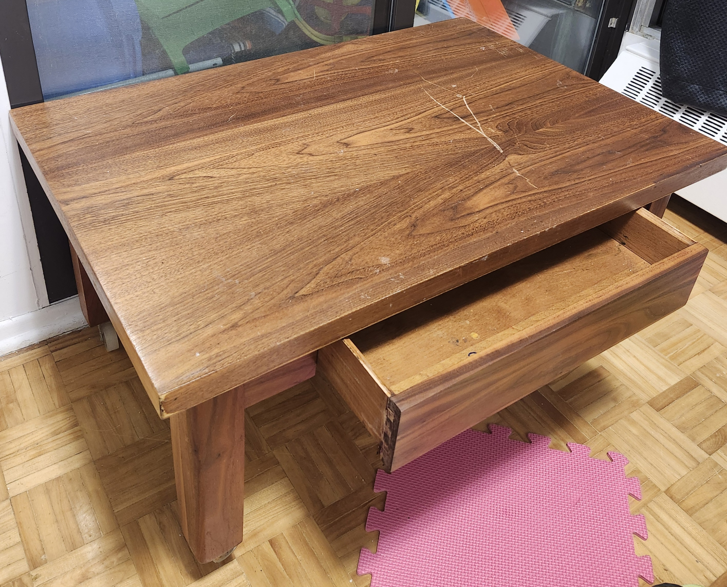 Mid-Century Modern Coffee Table with Drawer