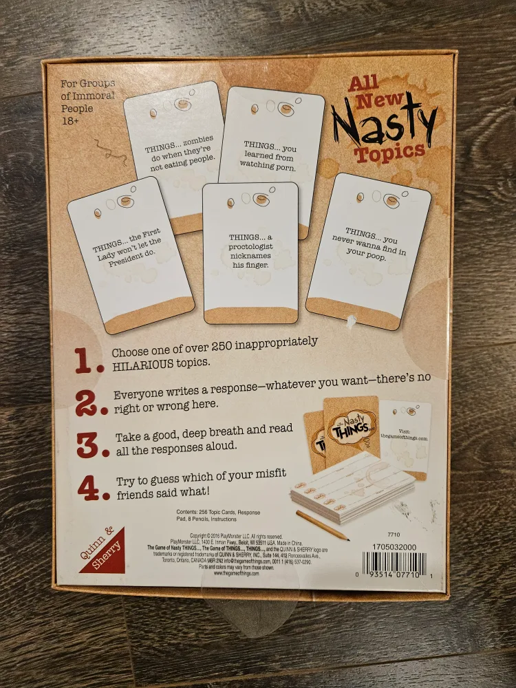New Nasty Things Party Game - Adult Humor image indicator(2)