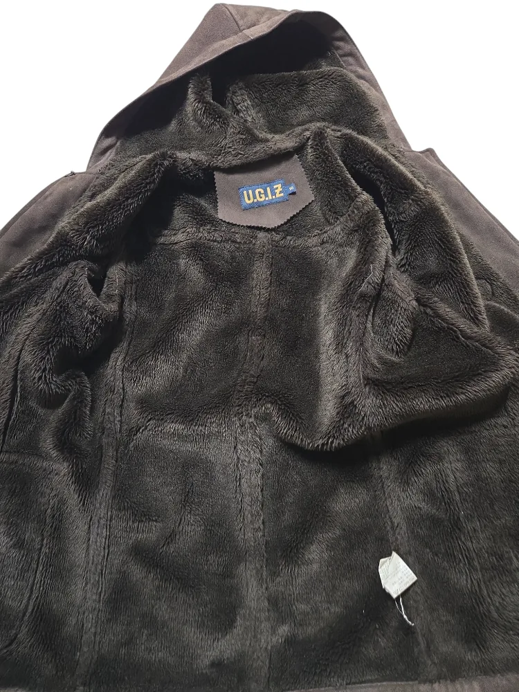 U.G.I.Z Brown Hooded Toggle Coat image indicator(5)