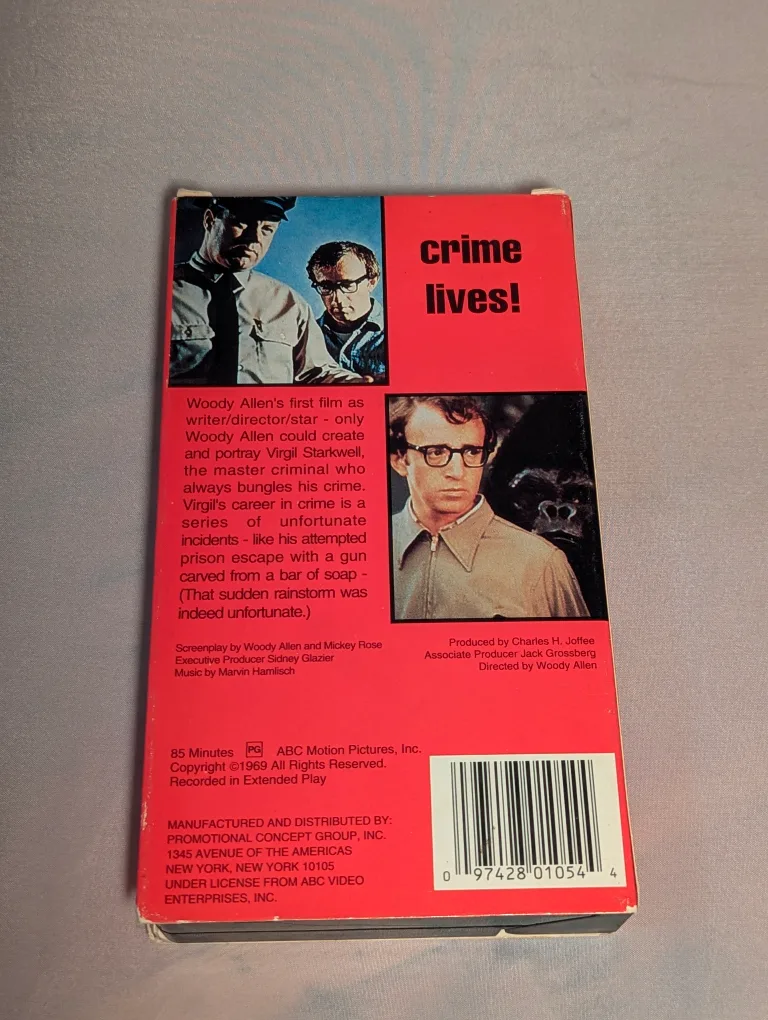 Take the Money and Run Woody Allen VHS image indicator(2)