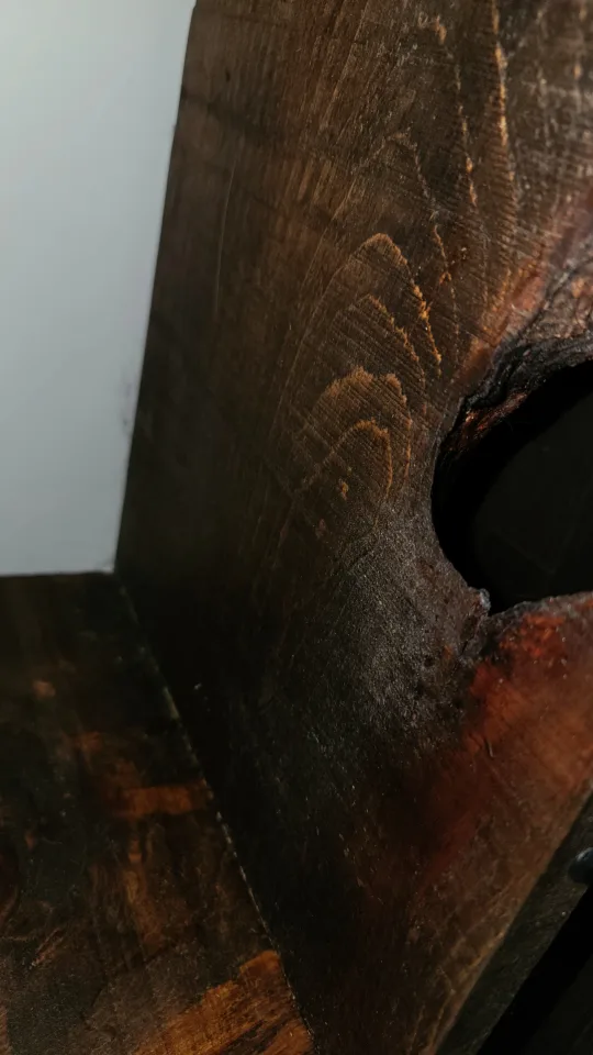 Live Egde Rustic Wooden TV Stand image indicator(5)