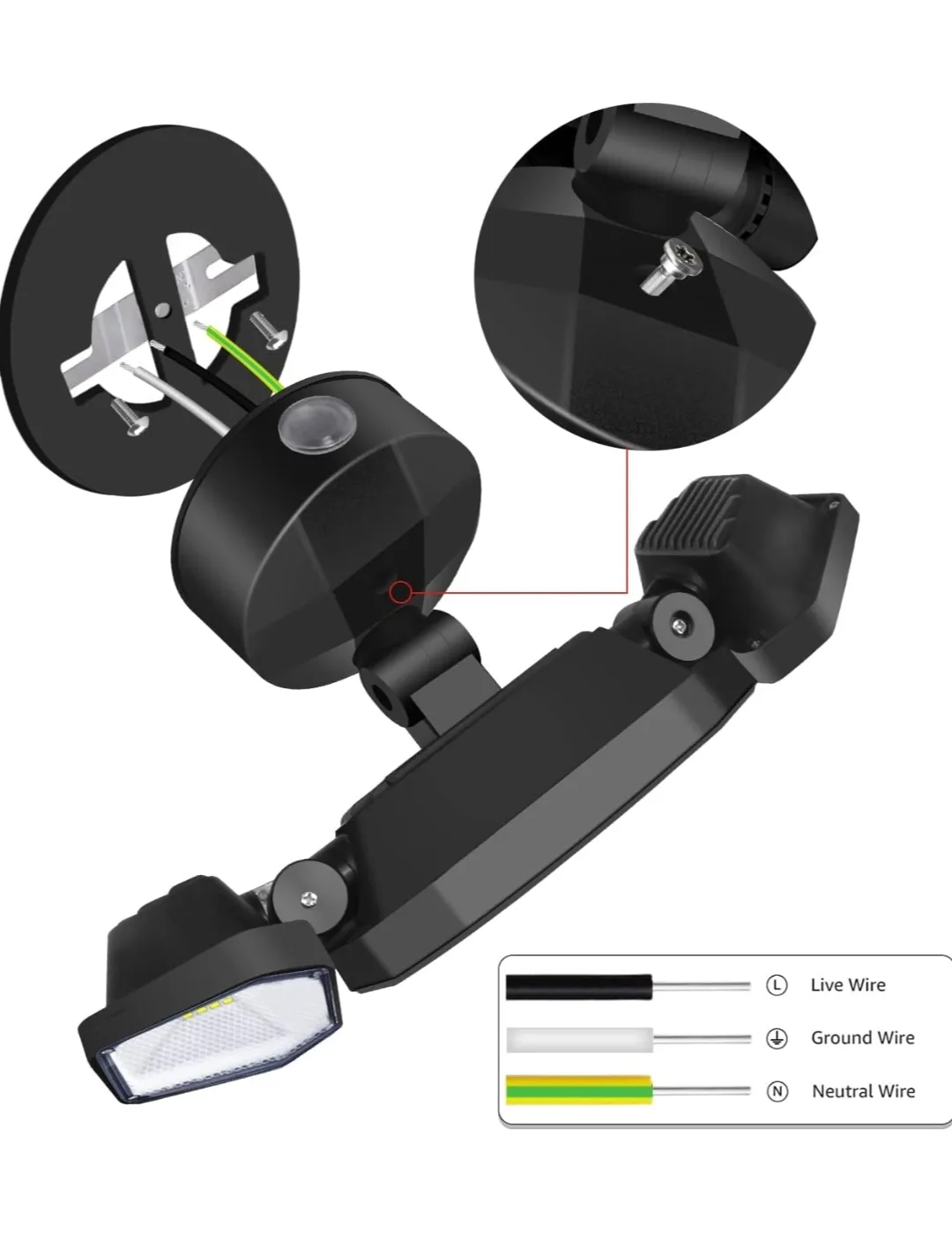 FLITI 50W LED Flood Light, 5000LM, IP65 Waterproof, 5000K image indicator(6)