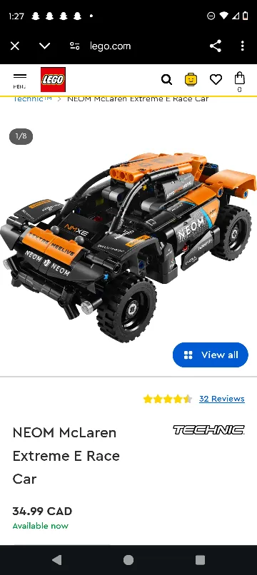 LEGO Technic 42166 NEOM McLaren Extreme E Race Car image indicator(2)