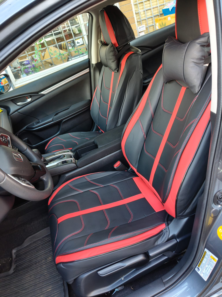 Universal Car Seat Covers - Black and Red - photo 2