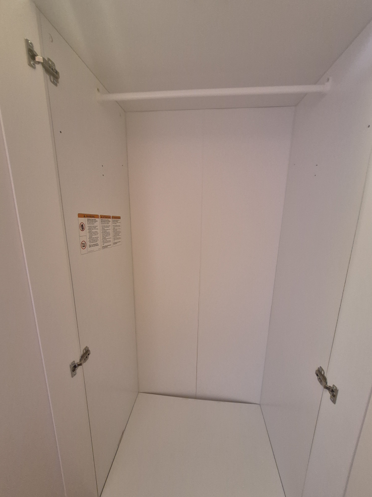 White Wardrobe with Mirror - photo 5