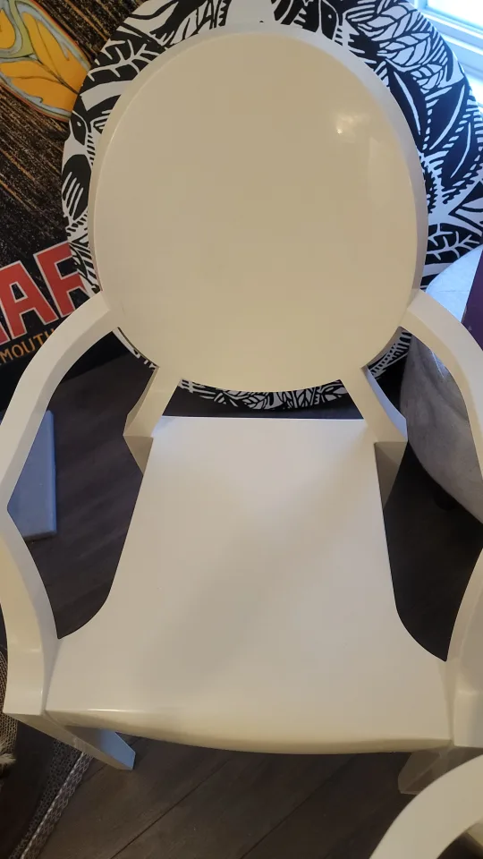 Pair of Kartell Masters White Ghost Chairs image indicator(2)