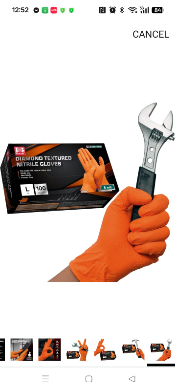 INTCO Diamond Textured Nitrile Gloves - Size Large - 100 Count - photo 4