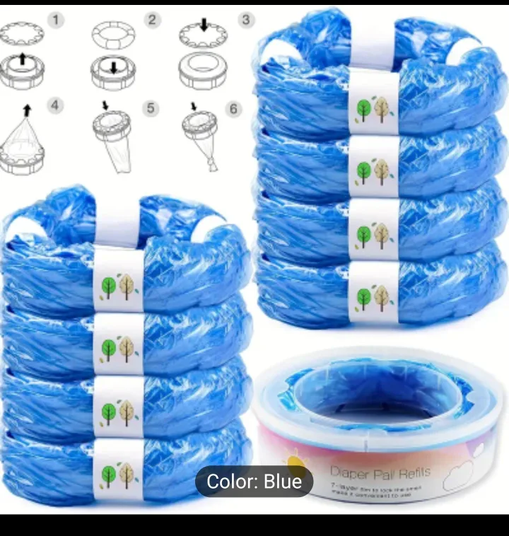 Diaper Genie Pail Refills - Blue - 10 count image indicator(2)