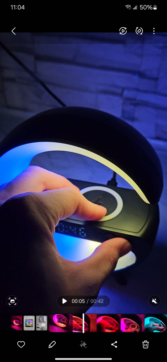 Clock with Wireless Charging and Bluetooth Speaker - photo 2