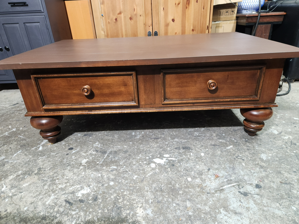 Ethan Allen Coffee Table with Two Drawers - photo 2