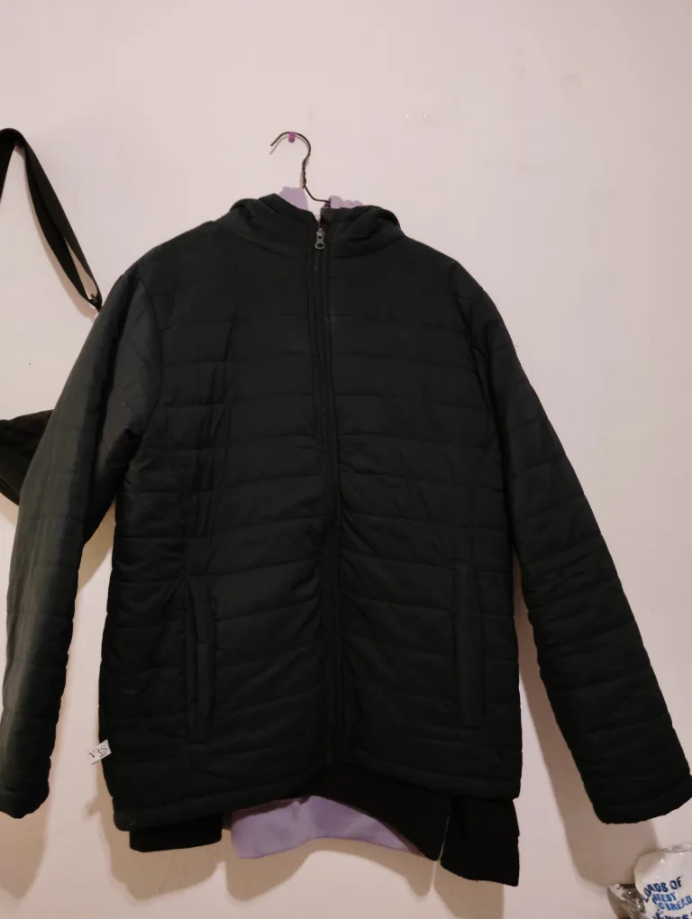 Dark Blue Puffer Jacket thumbnail