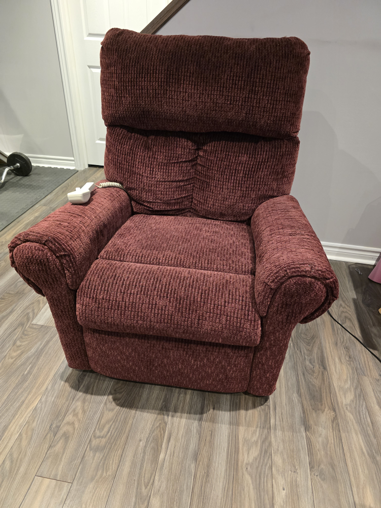 Reclining Lift Chair - Burgundy
