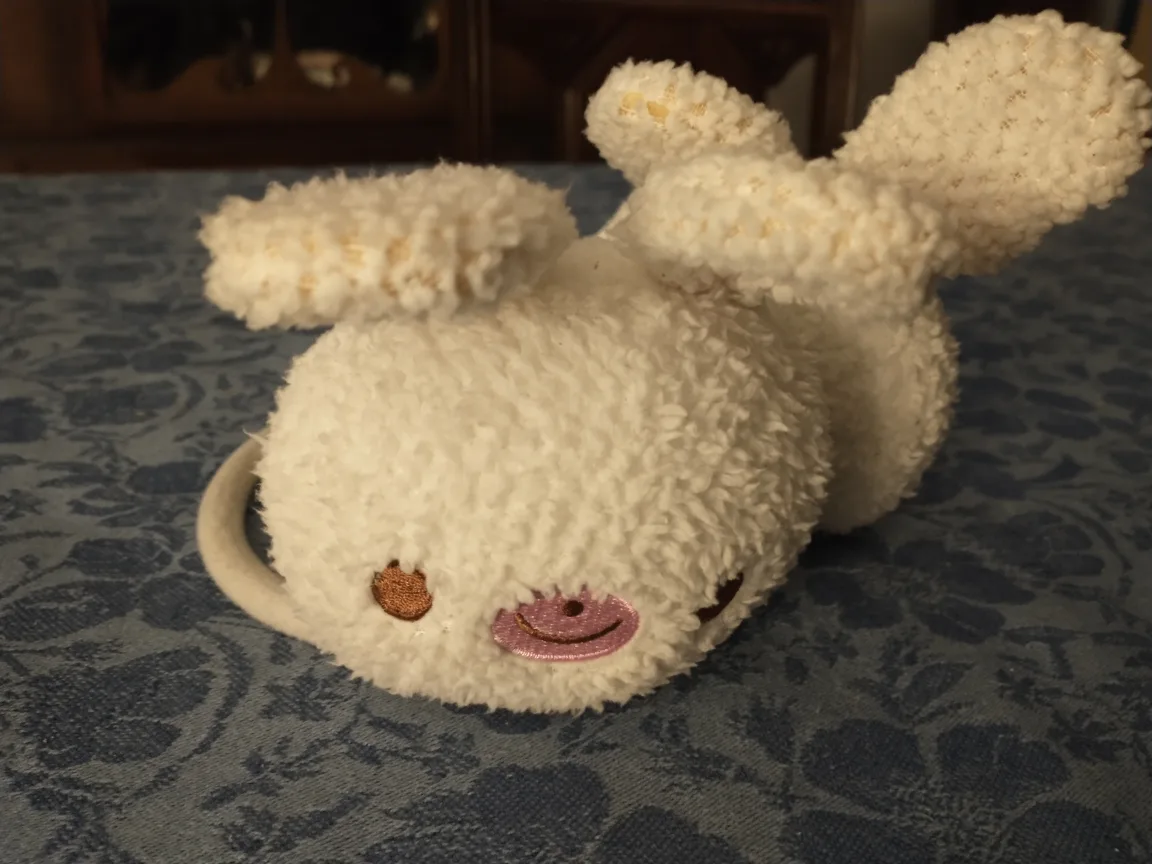 Cute White Bunny earmuffs image indicator(2)