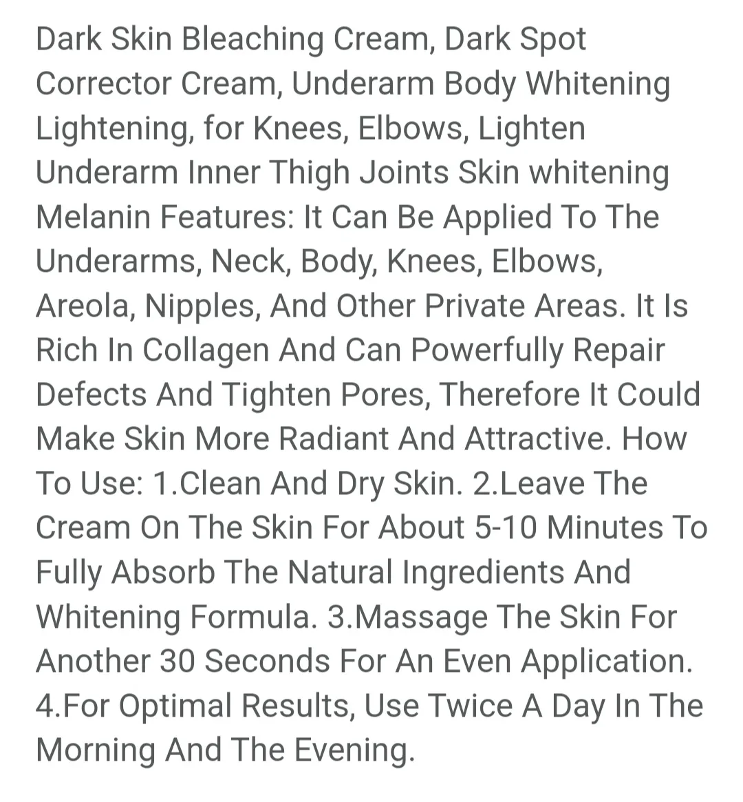 Snow Bleach - Intensive Whitening Cream for Face and Body✨️😌 image indicator(2)