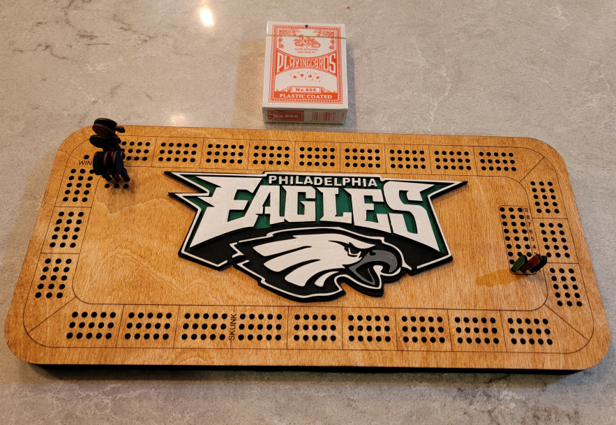 Philadelphia Eagles Cribbage Board - photo 3