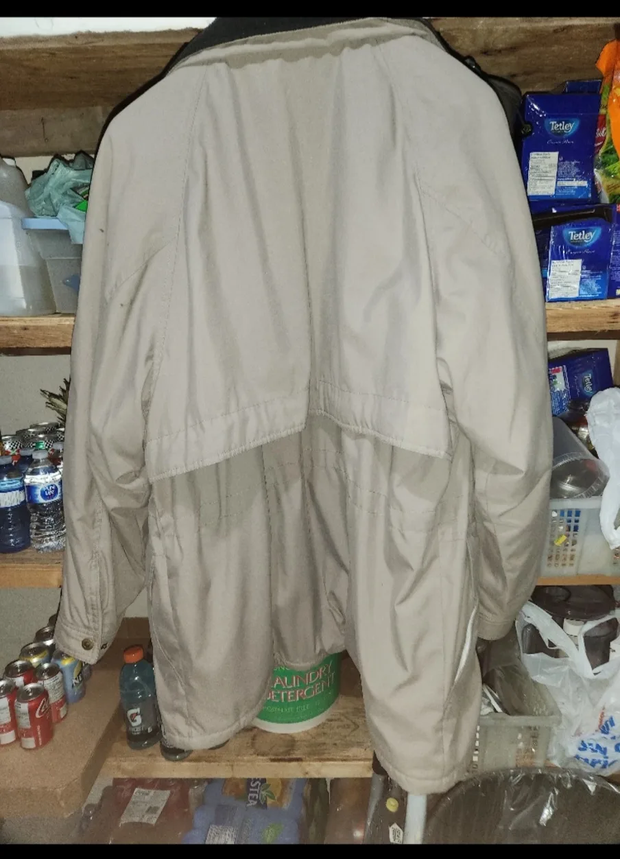 Men's Dockside Beige Winter Jacket Size L image indicator(3)