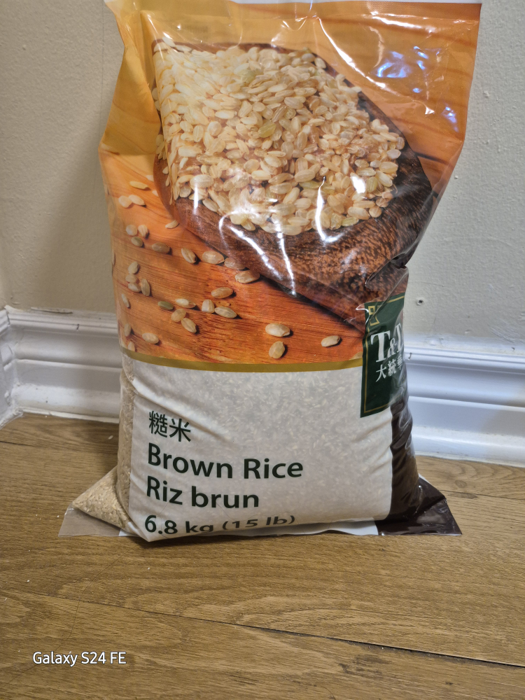 15 lb bag of T&T Brown Rice