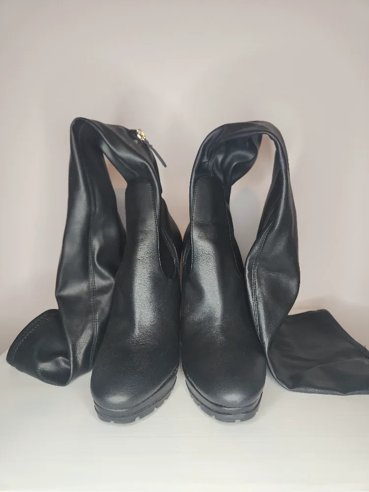 Aldo Black Over-the-Knee Boots image indicator(2)