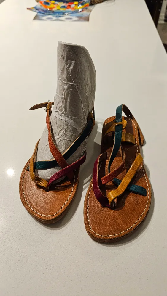 Kid's Leather Sandals - Multicoloured image indicator(3)