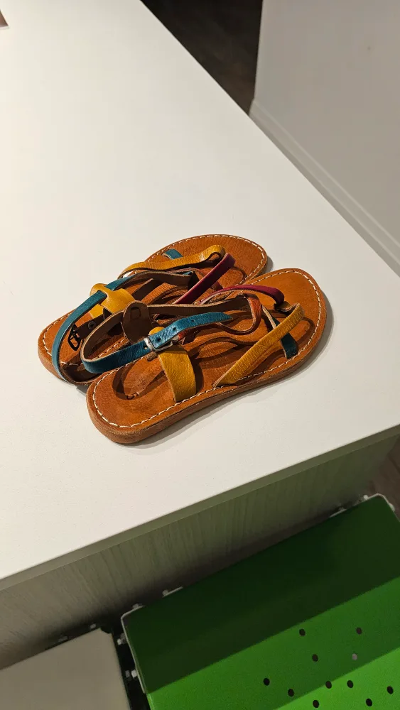 Kid's Leather Sandals - Multicoloured image indicator(7)