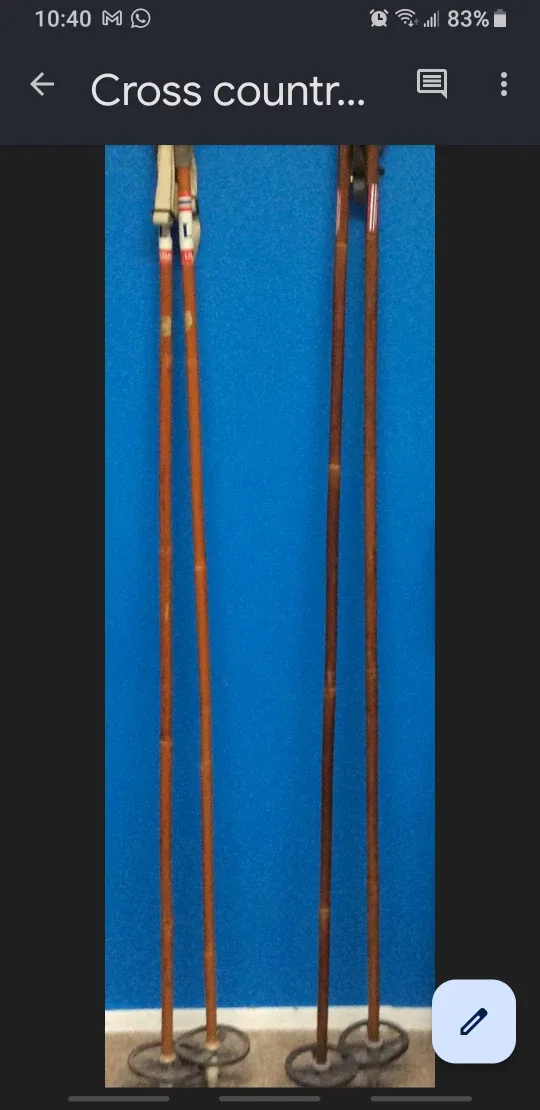 Vintage Cross-Country Ski Poles thumbnail