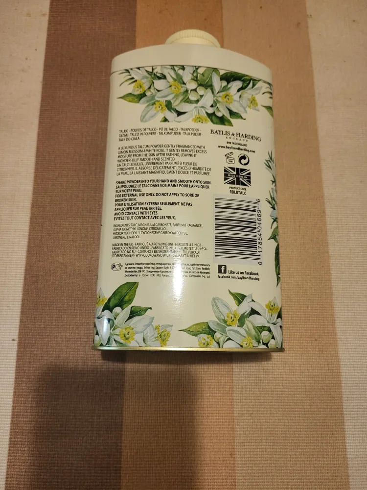 Royal Bouquet Lemon Blossom & White Rose Perfumed Talc image indicator(2)